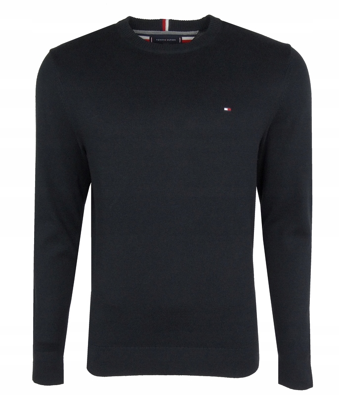 Tommy Hilfiger pánský svetr, černý s kašmírem, S