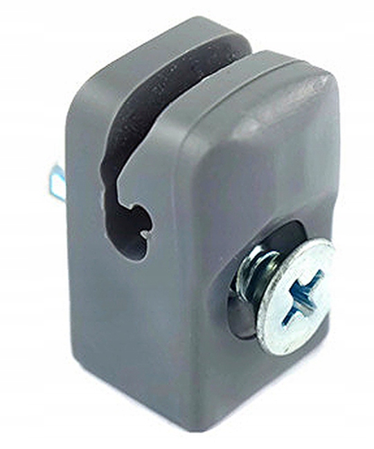 Průchodka pro držák drátu napínajícího síťku, pro sloupek 50 kusů, barva šedá