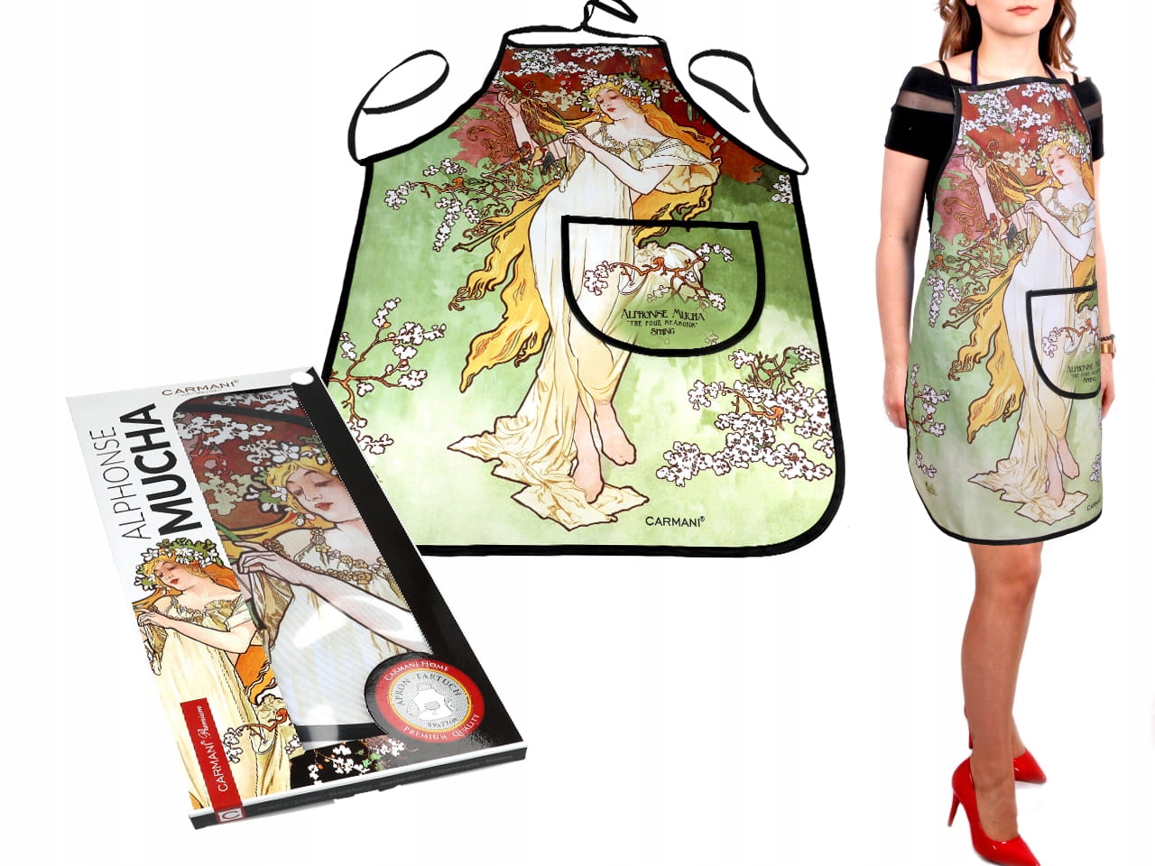 

Fartuszek kuchenny A. Mucha, Wiosna (carmani)