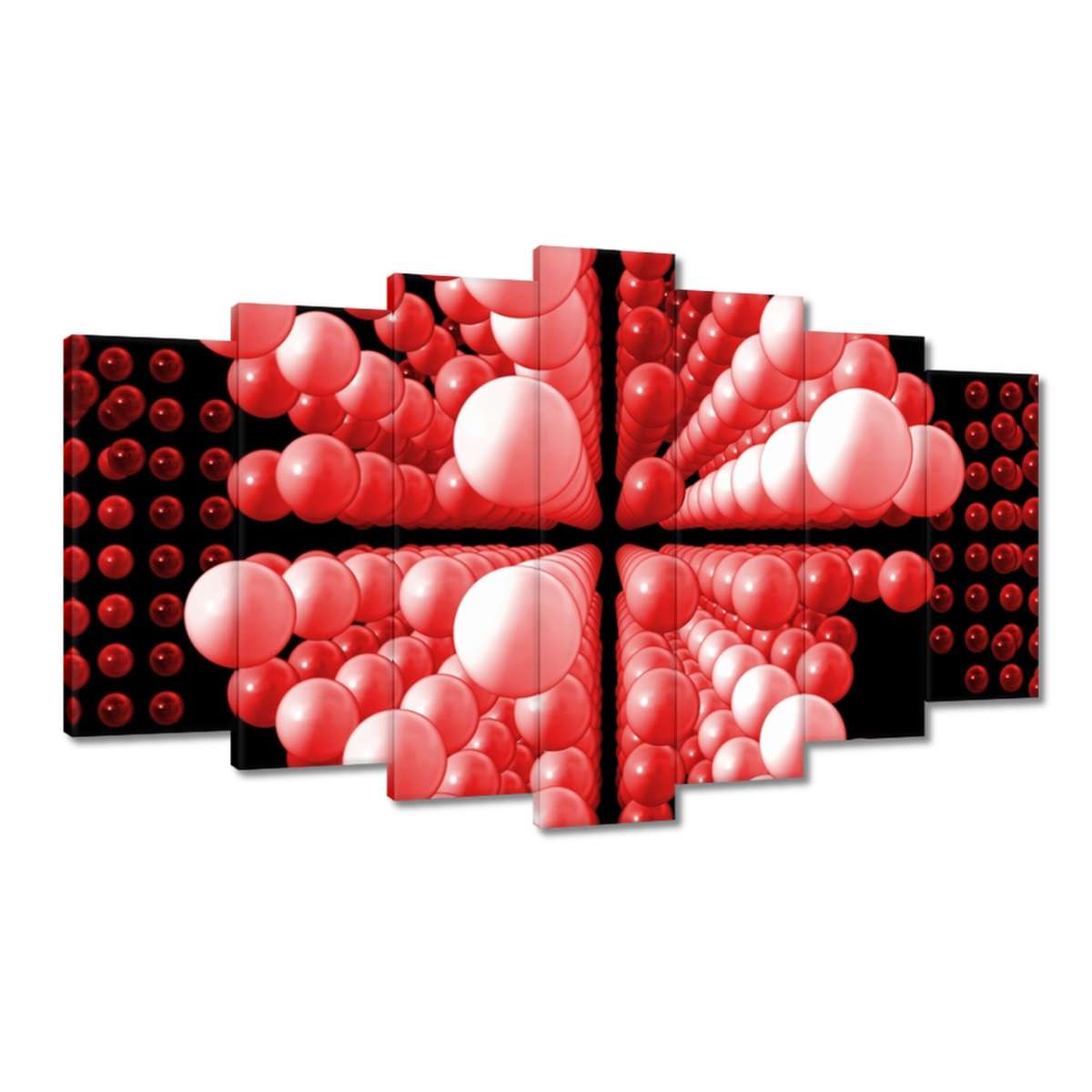 Obrazy 140x80 Červené kuličky Matrix