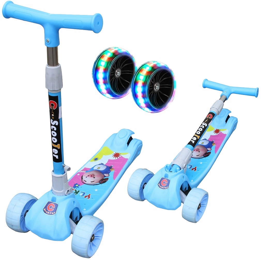 

Hulajnoga Balansowa Trójkołowa 3 Koła Led Składana