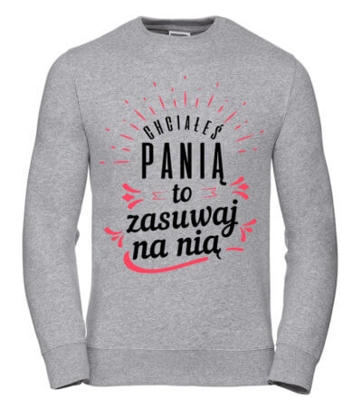 Dámská Mikina kterou jste chtěli, paní M. Šedý Dárek pro dívku
