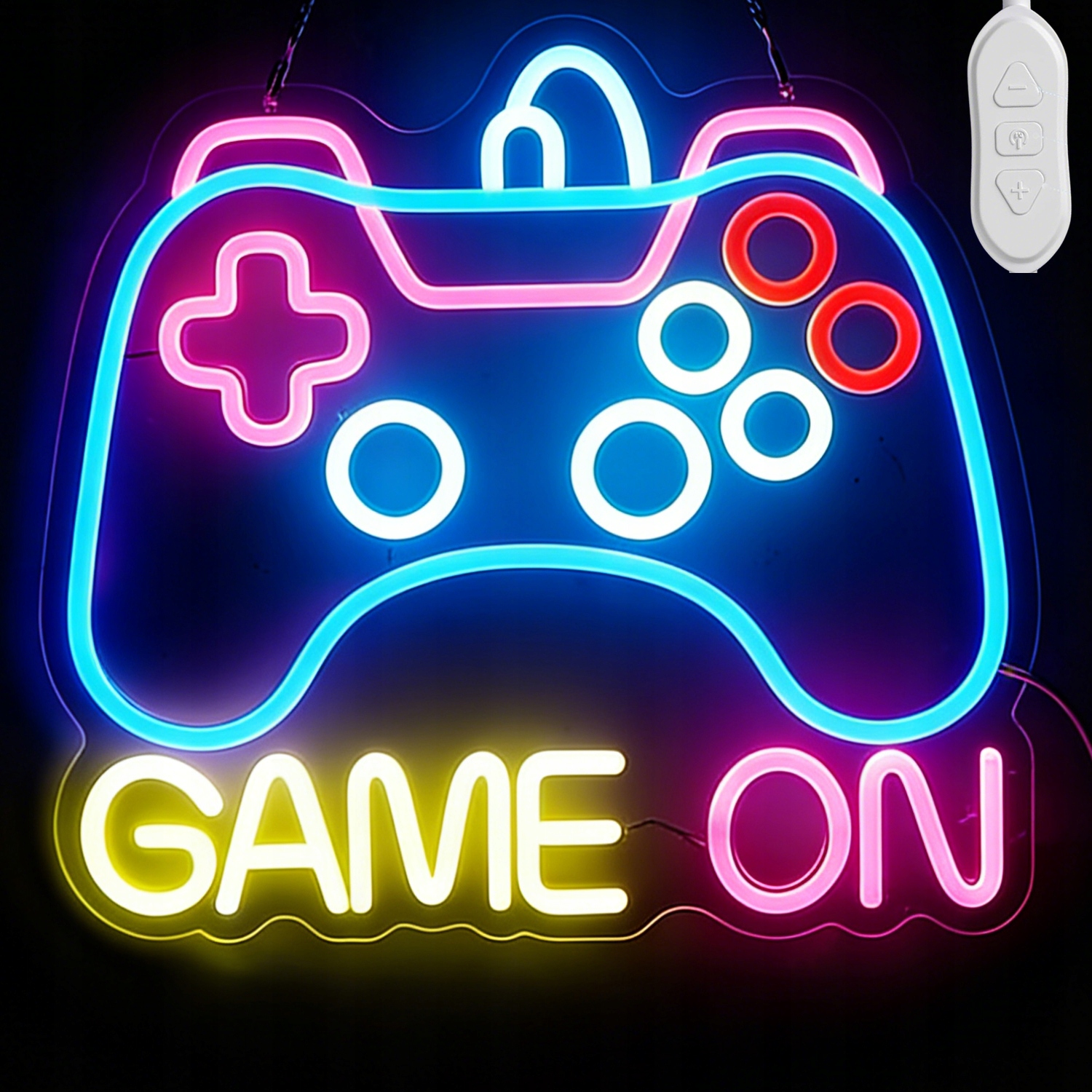 Neon Na Ścianę Led Na Usb Lampka Nocna Pad Game Gamepad Dekoracja Gamera
