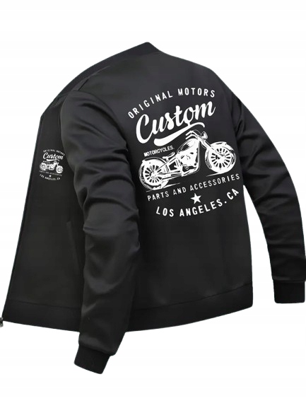 Motorkářská Custom Biker Los Angeles Vintage Retro Moto Bunda Mikina 2XL XXL