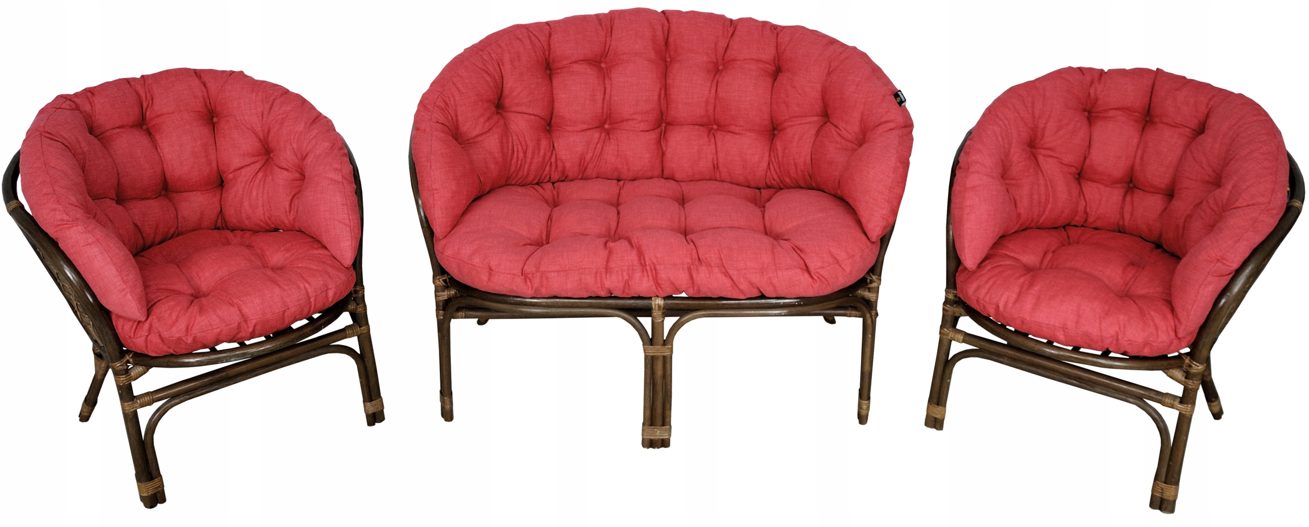 PODUSZKI PODUCHY NA MEBLE RATTAN RATTANOWE KOMPLET