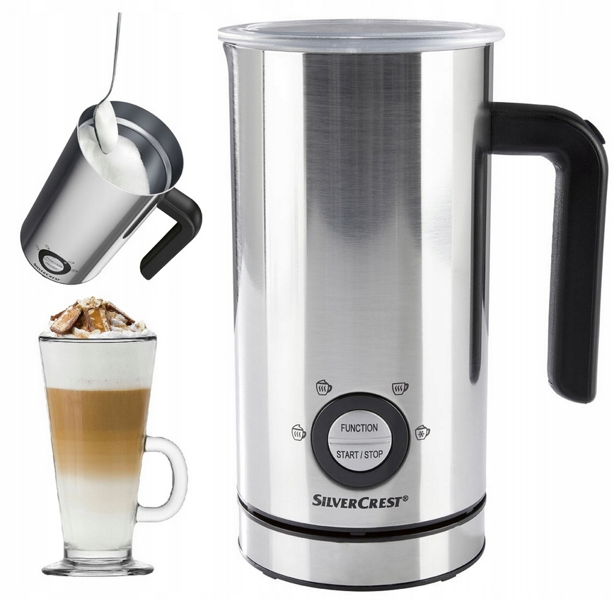 Spieniacz do mleka 4 rodzaje pianki Silvercrest
