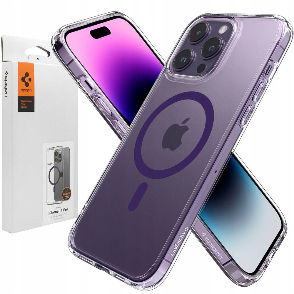 

Etui do iPhone 14 Pro, Spigen Uh MagSafe Purple