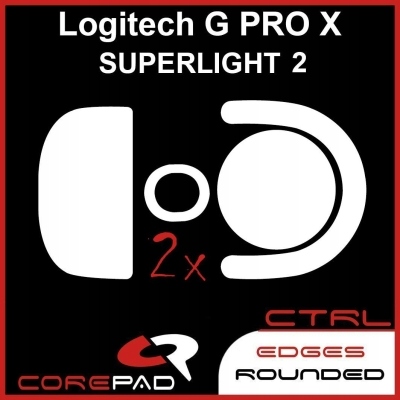 2 x CorePad Ślizgacze Logitech G PRO X SUPERLIGHT 2 Wireless CTRL