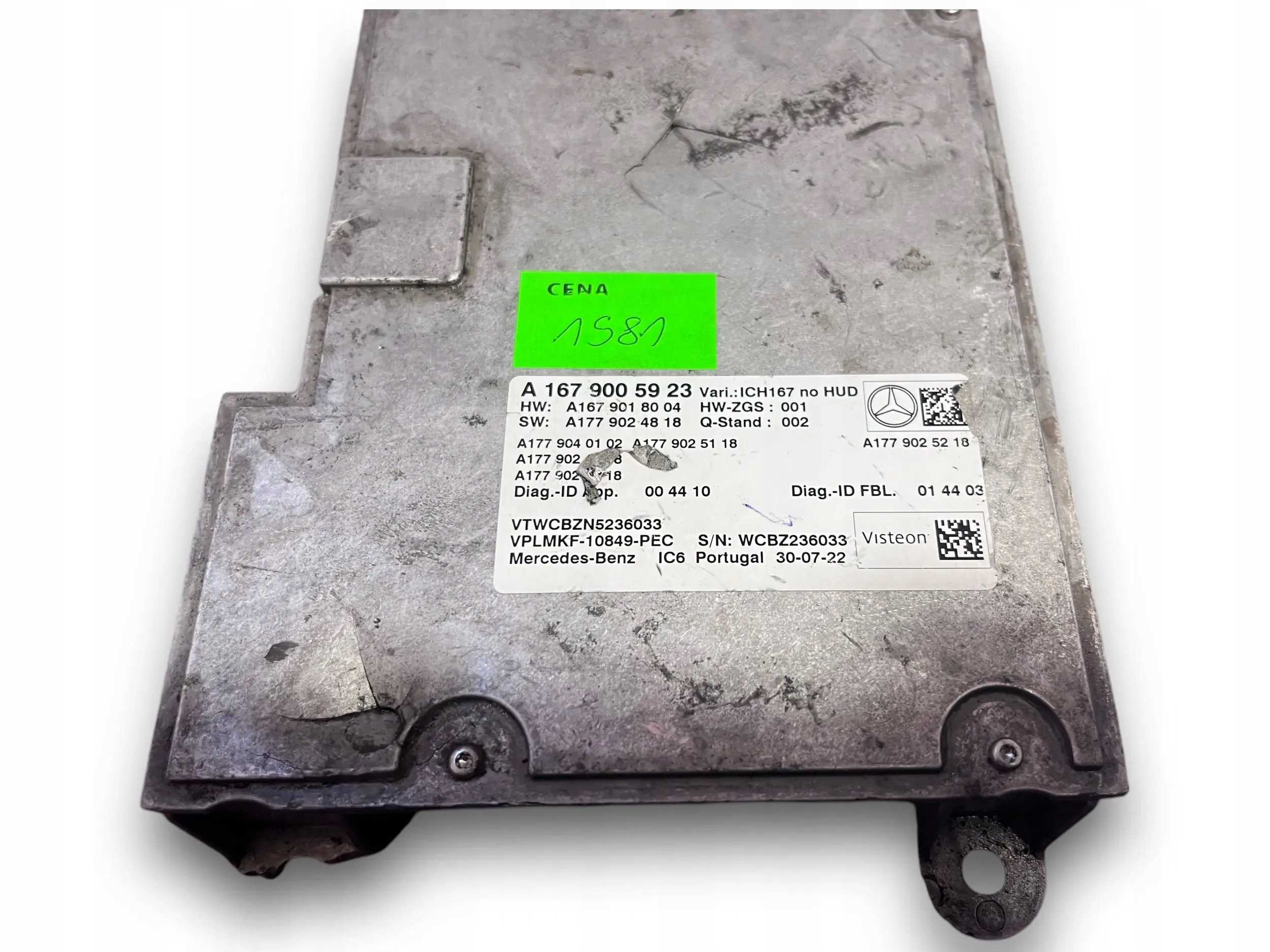 MERCEDES W167 Module Instruments tachymètre compte tours 1679005923 @M