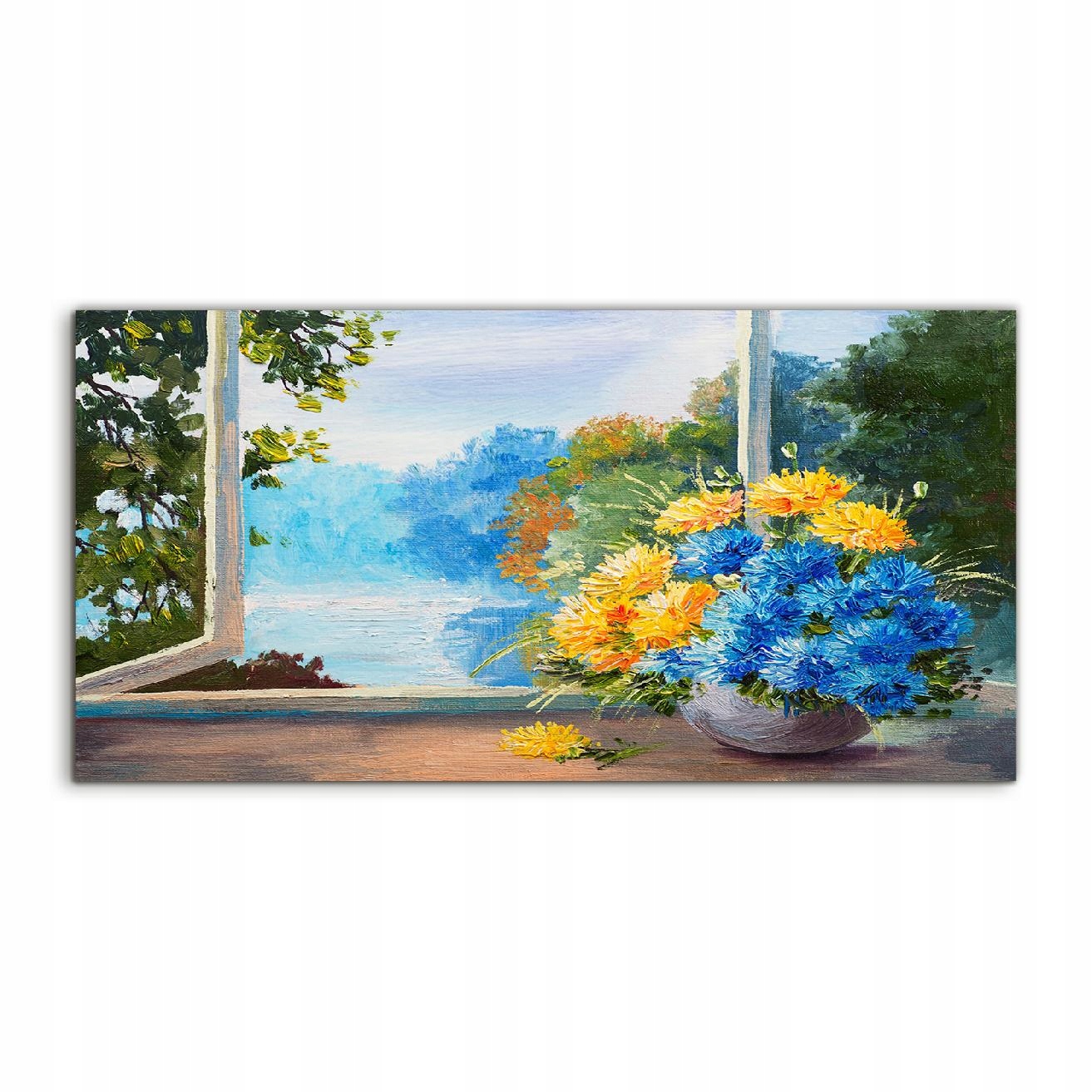 Fotoobraz 140x70 s grafikou Kytica Kvetov na stôl