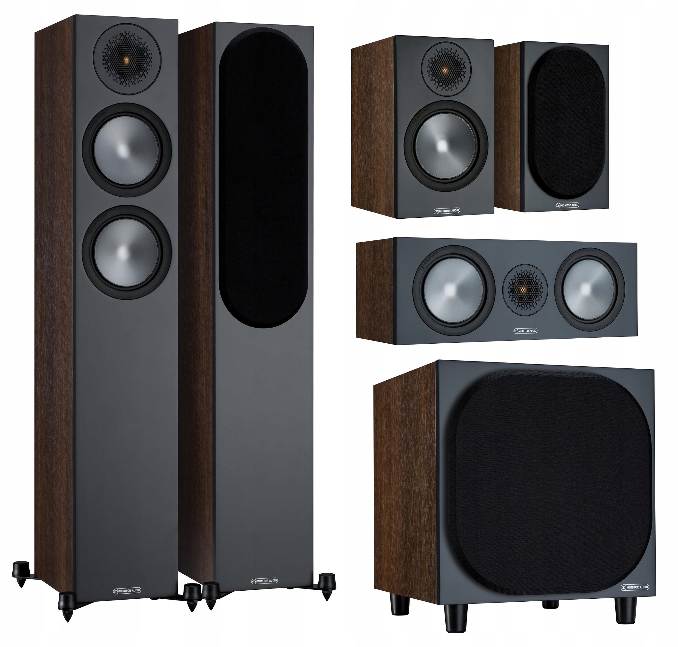 Monitor Audio Bronze 200+50+C150 W10 Orech 5.1