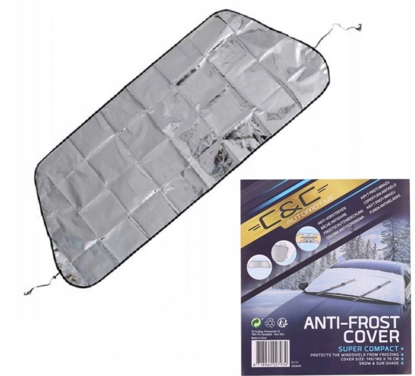 MATA ANTYSZRONOWA na SZYBĘ SAMOCHODU OSŁONA ZIMA