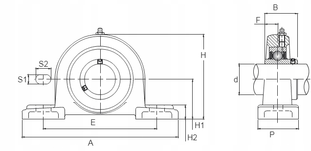 Łożysko UCP203 wałek 17mm Marka inny