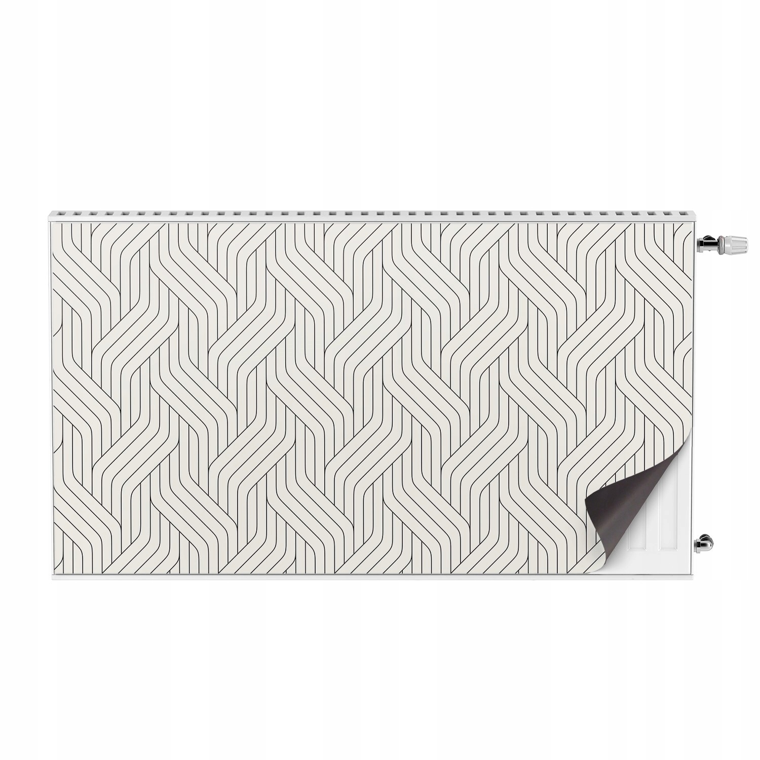 Maskovač na radiátor 110x60, moderní 3D linie