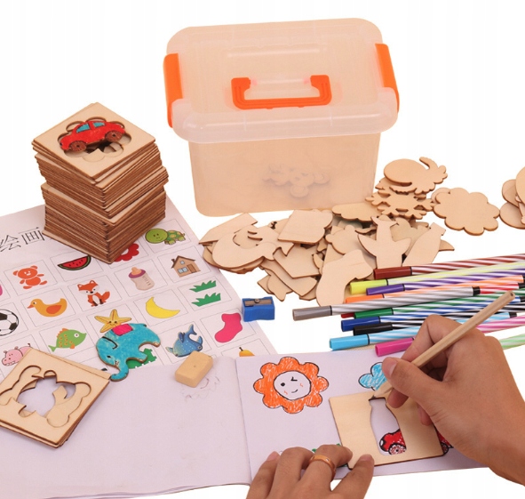 

Drewniane Szablony Do Nauki Rysowania Pisaki