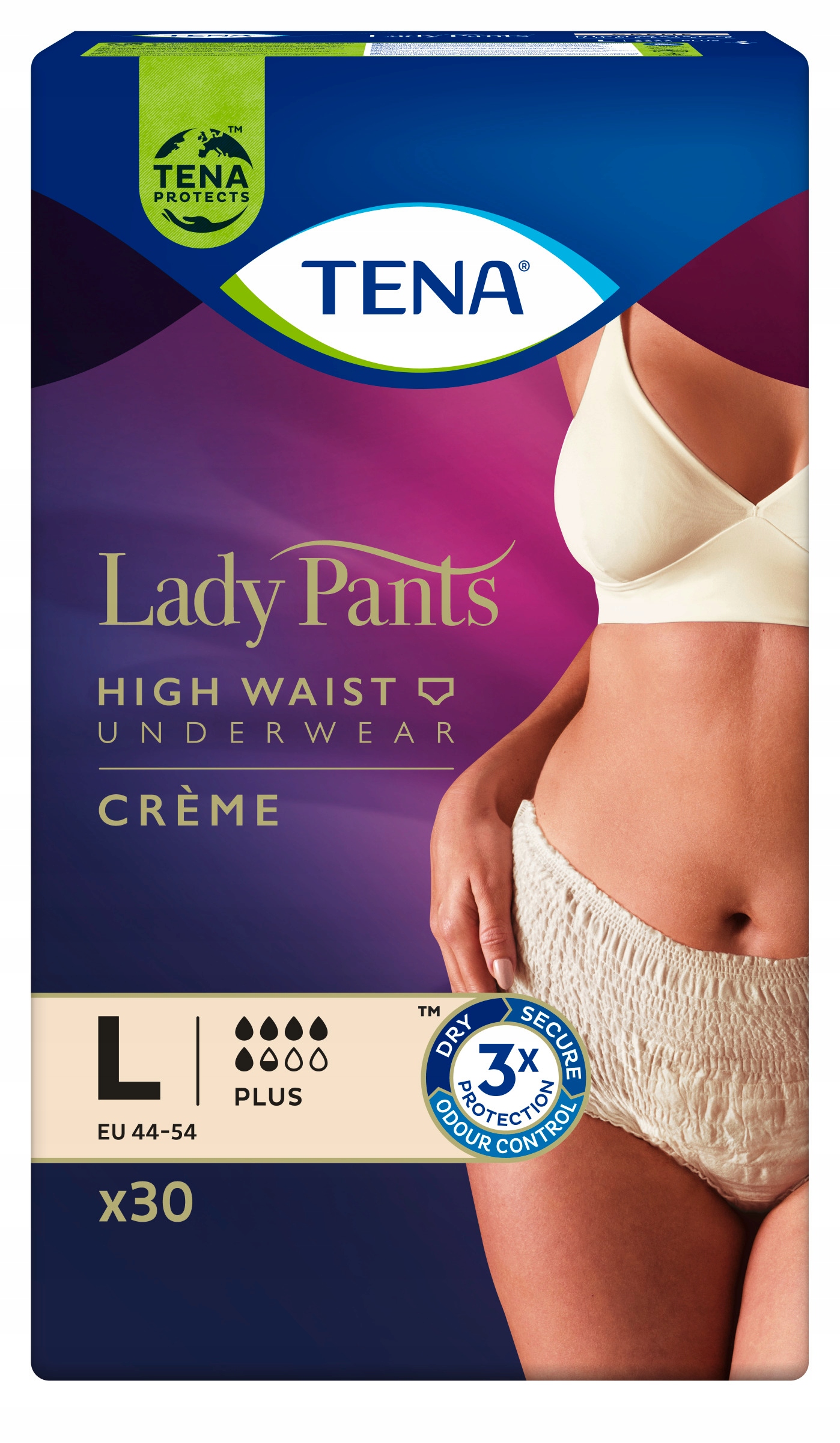 Bielizna chłonna TENA Lady Pants Plus Crème L 30 sztuk