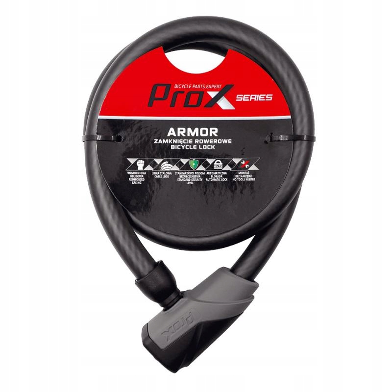 

Zamknięcie Rowerowe Prox Armor Pętla 18 mm Kluczyk