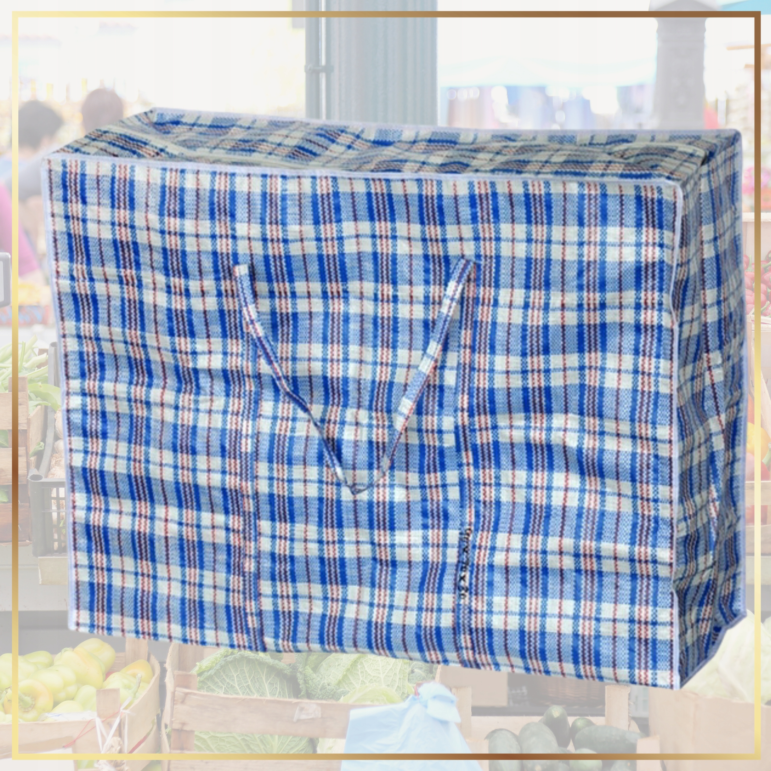 NAJWIĘKSZA TORBA BAZAROWA 98x80x28, TORBA RUSKA Materiał dominujący tworzywo sztuczne