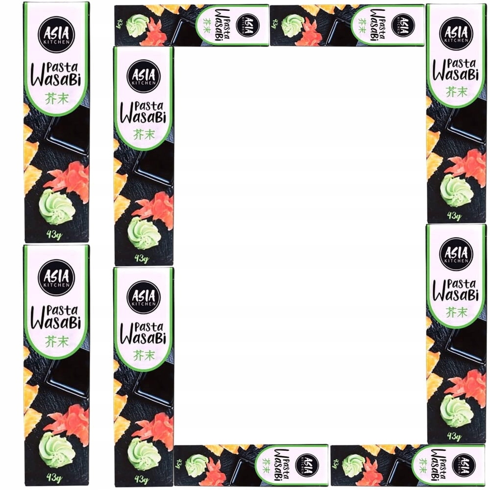 10x Ostra Pasta Wasabi w Tubce Chrzan Japoński Do Sushi Hot Horseradish 43g
