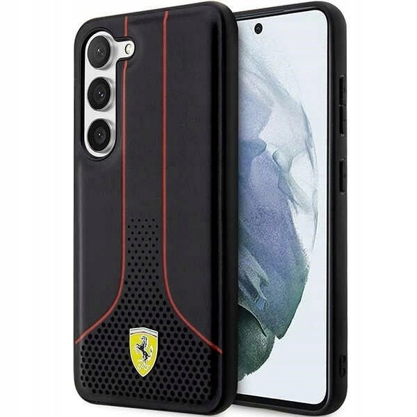 Etui Ferrari Perforated 296 P na Samsung Galaxy S23+ czarne