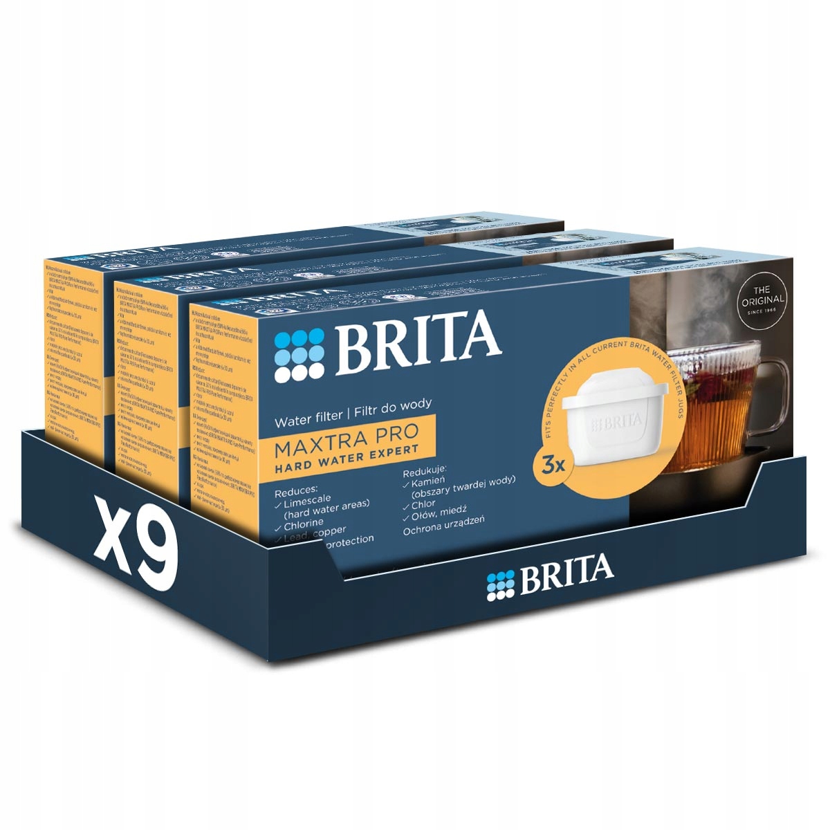 Brita zestaw wkładów filtrujących do dzbanka Hard Water Expert 9 sztuk