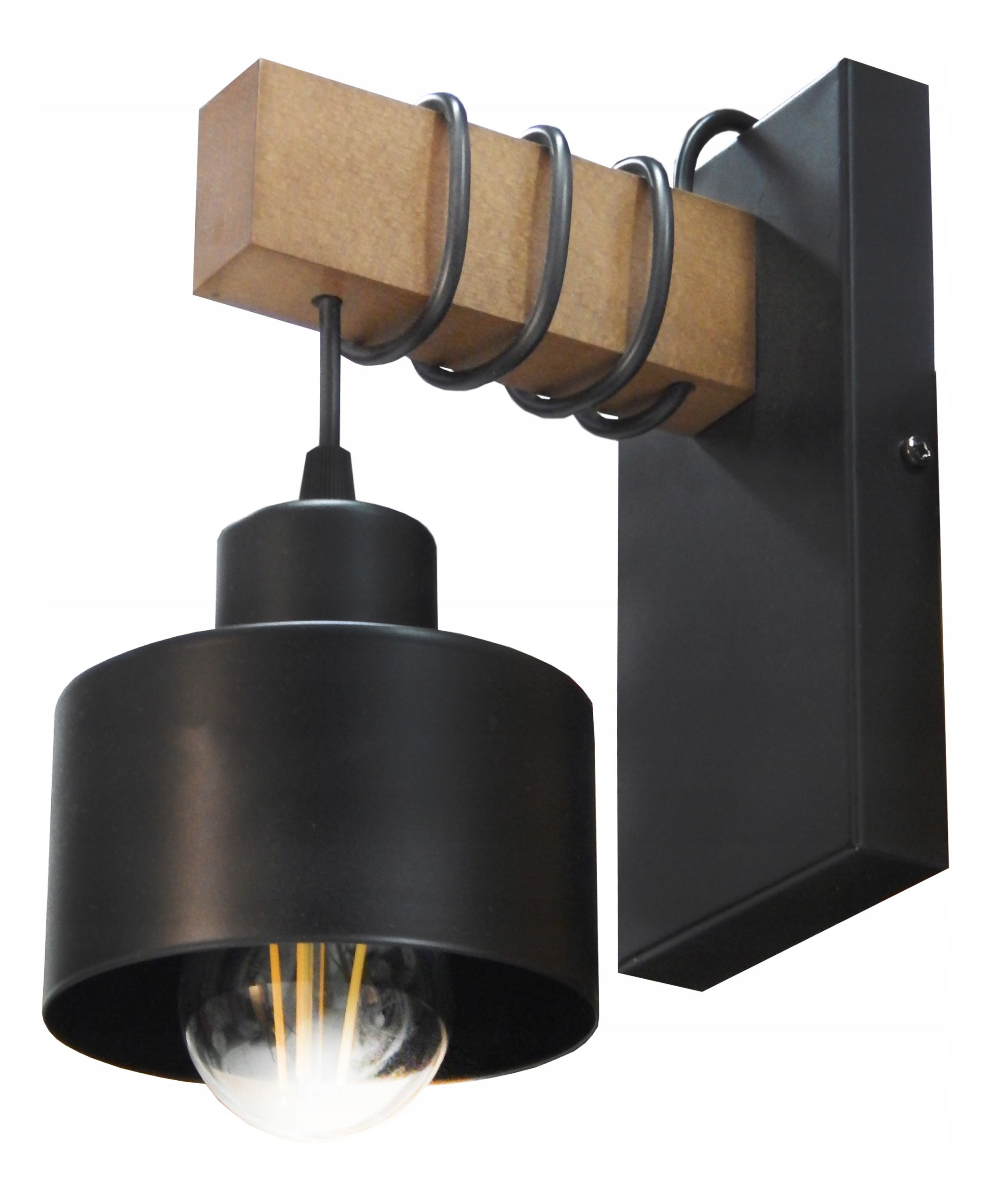 

Lampa/kinkiet Ścienny typ:018-K ,drewno,loft.. W..