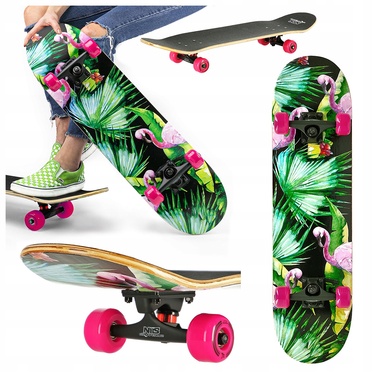 

Deskorolka Deska klasyczna Pu Skateboard ABEC7