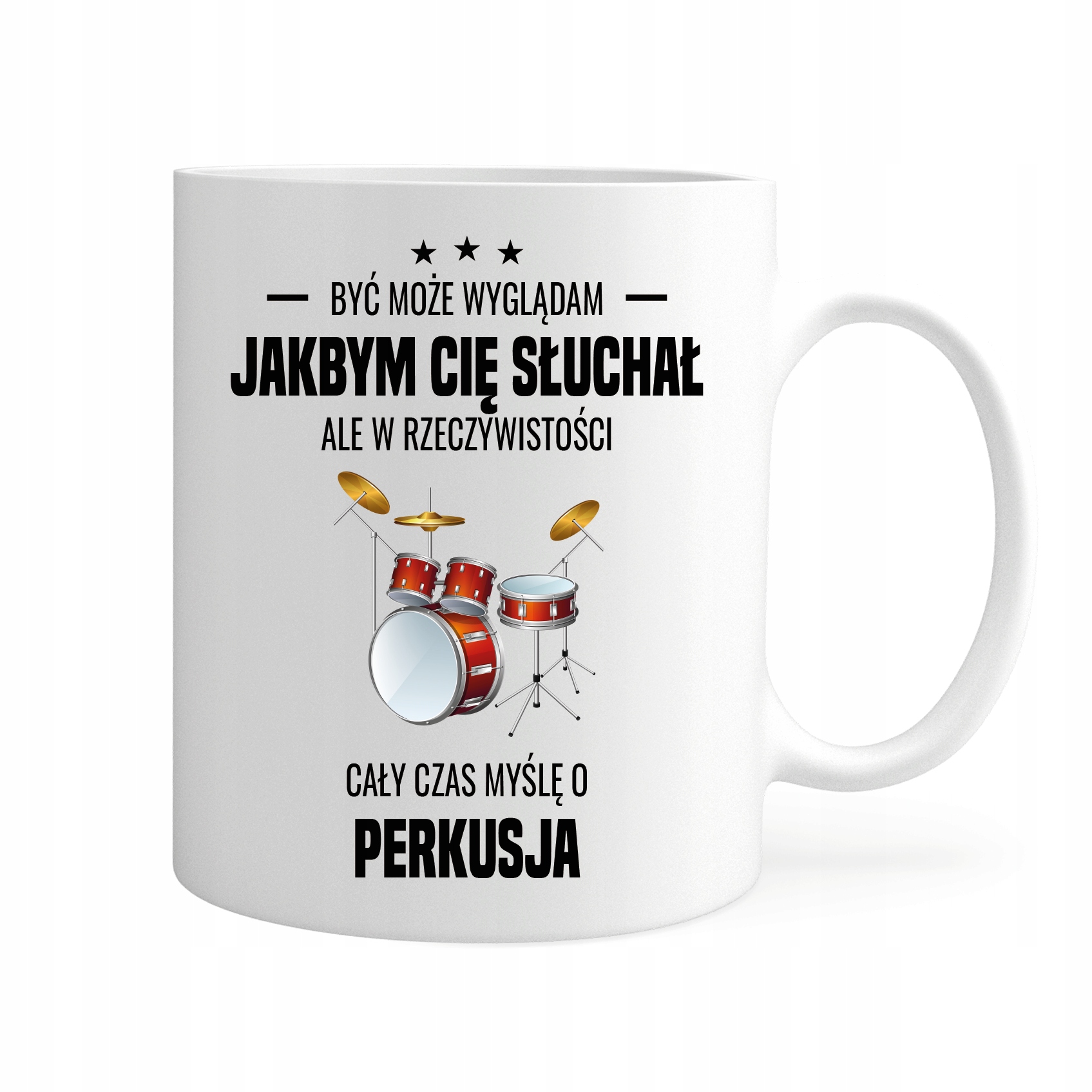 

Kubek Cały Czas Myślę O Perkusja Gift