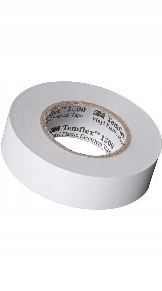 Taśma izolacyjna Temflex 1300 19mm x20m 3M biała