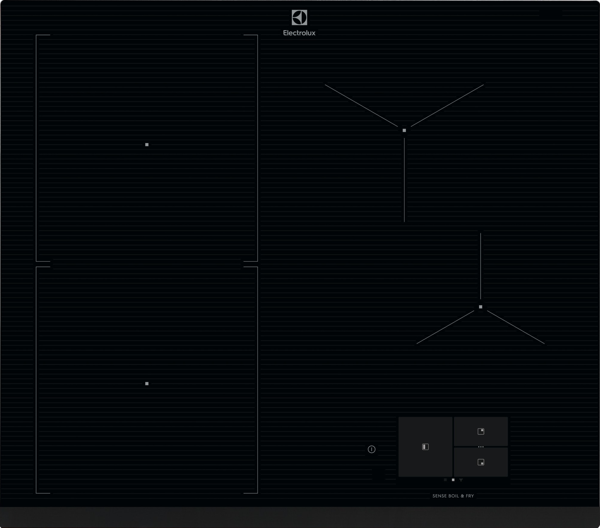 Płyta indukcyjna Electrolux EIS67483 59cm 4 Pola Sense Boil+Fry Czarny