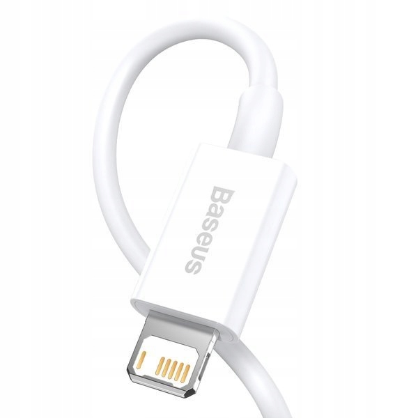 BASEUS KABEL PRZEWÓD USB LIGHTNING DO IPHONE 2.4A BEZPIECZNY MOCNY 1M Stan opakowania oryginalne
