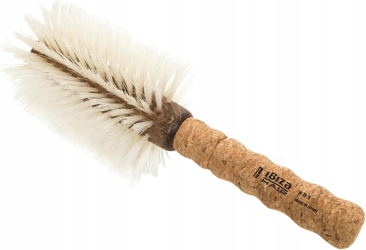 Ibiza Hair Okrągła szczotka Eco drewno korkowe B5 XLarge 80 mm