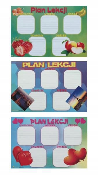 PLAN LEKCJI NAKLEJKA 11X16 CM