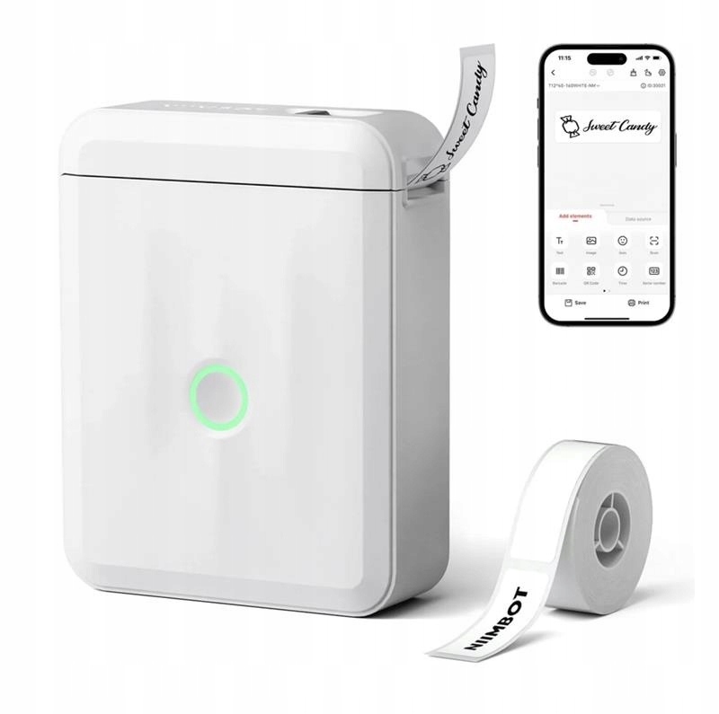 Niimbot D110M Přenosná Tiskárna Štítků Akumulátor 1500 Mah Usb-c Kabel