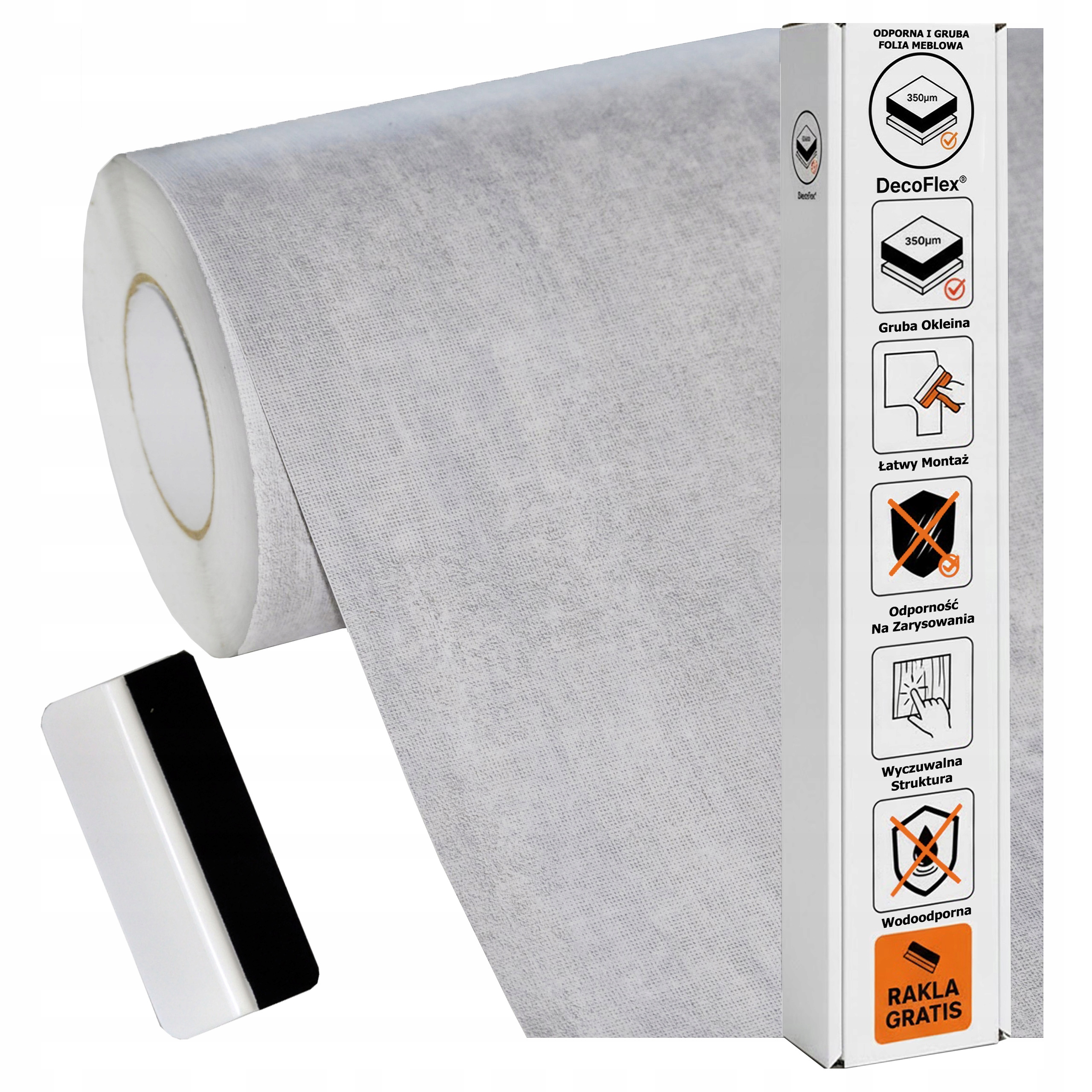 Nábytková dýha Samolepicí 122x400 cm Pracovní deska Dveře Silná struktura Netkaná textilie