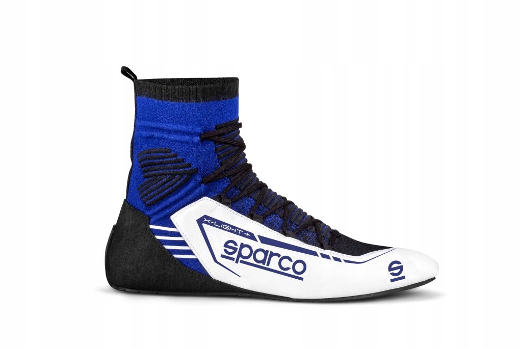 Rallyové topánky Sparco X-Light+ homologácia Fia modro-biele veľkosť 46