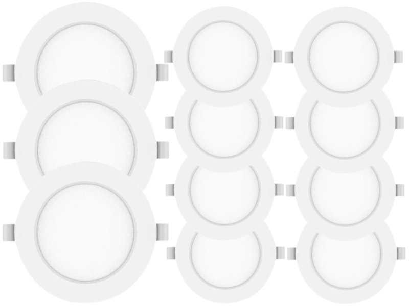 11x Moderní svítidlo Stropní panel Slim Led 6W Studená barva 6500K