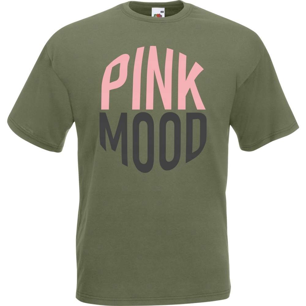 

Koszulka pink mood różowy róż L oliwkowa
