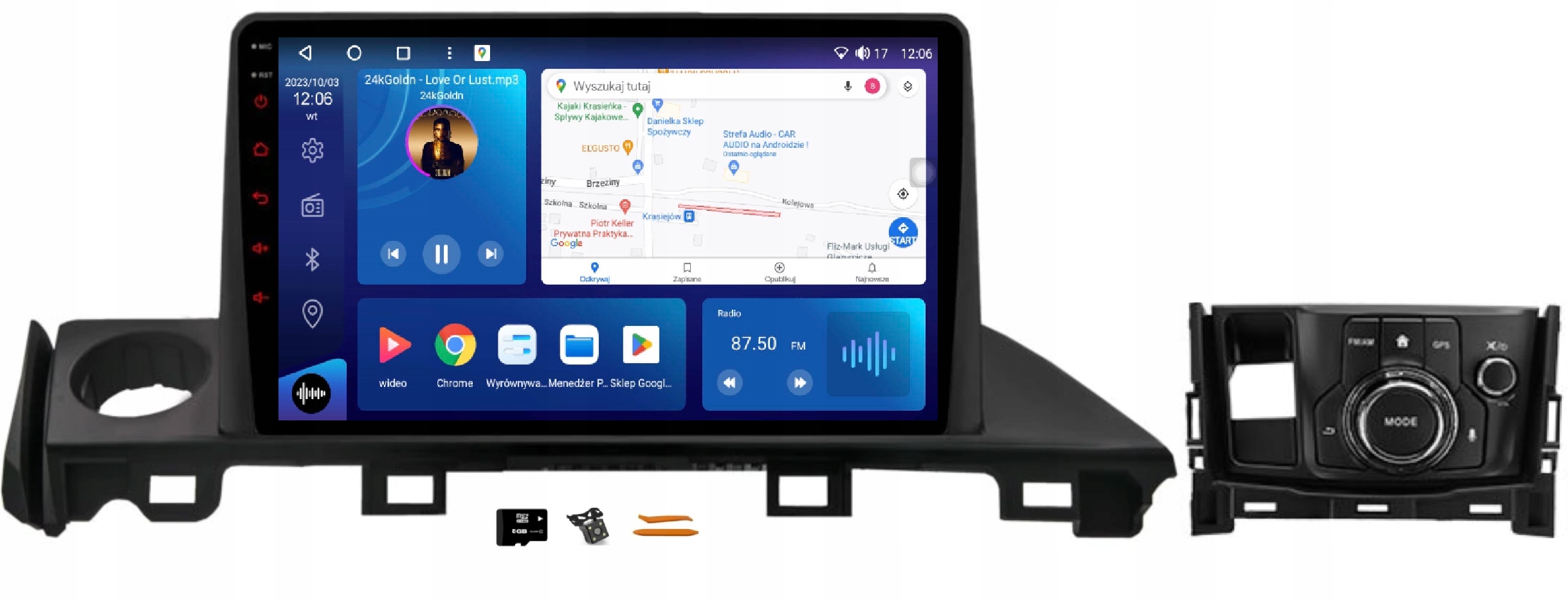 Rádio Android Mazda 6 Gj 15-18 Navigácia Qled Apple Carplay Lte 64 Gb Gps