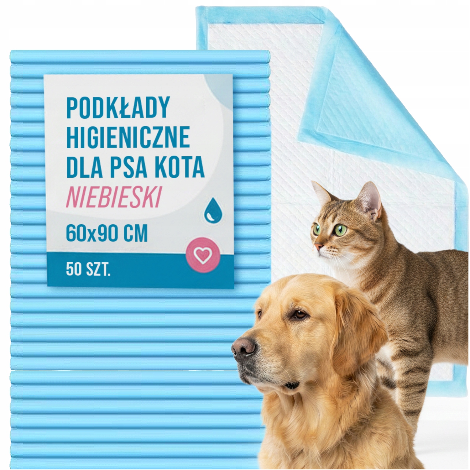 Absorpční Podložky Pro Psa Učení Hygienické Podložky 60 X 90 CM 50 Kusů