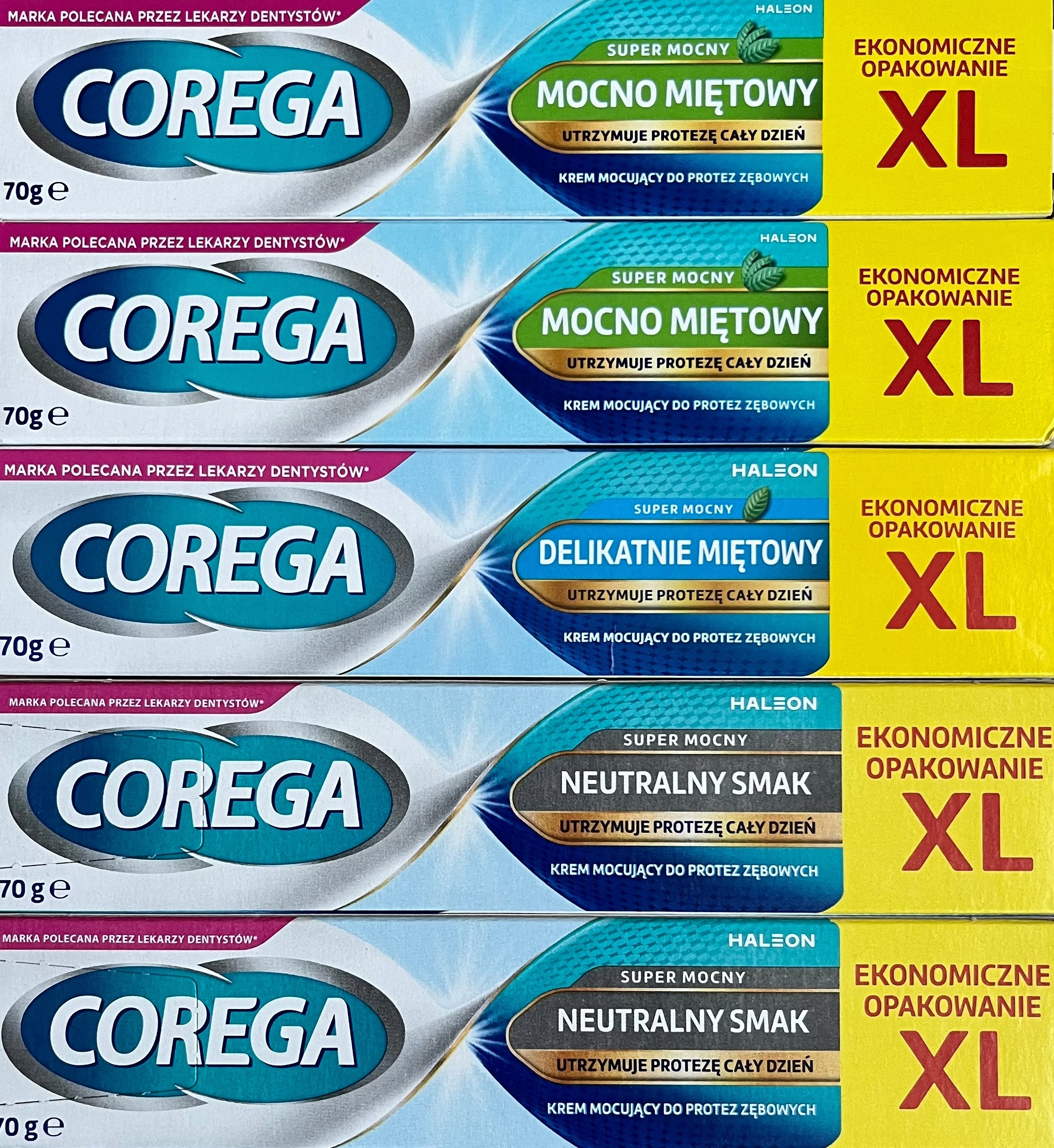 Corega krem mocujący do protez zębowych mocny 70g x 5szt.