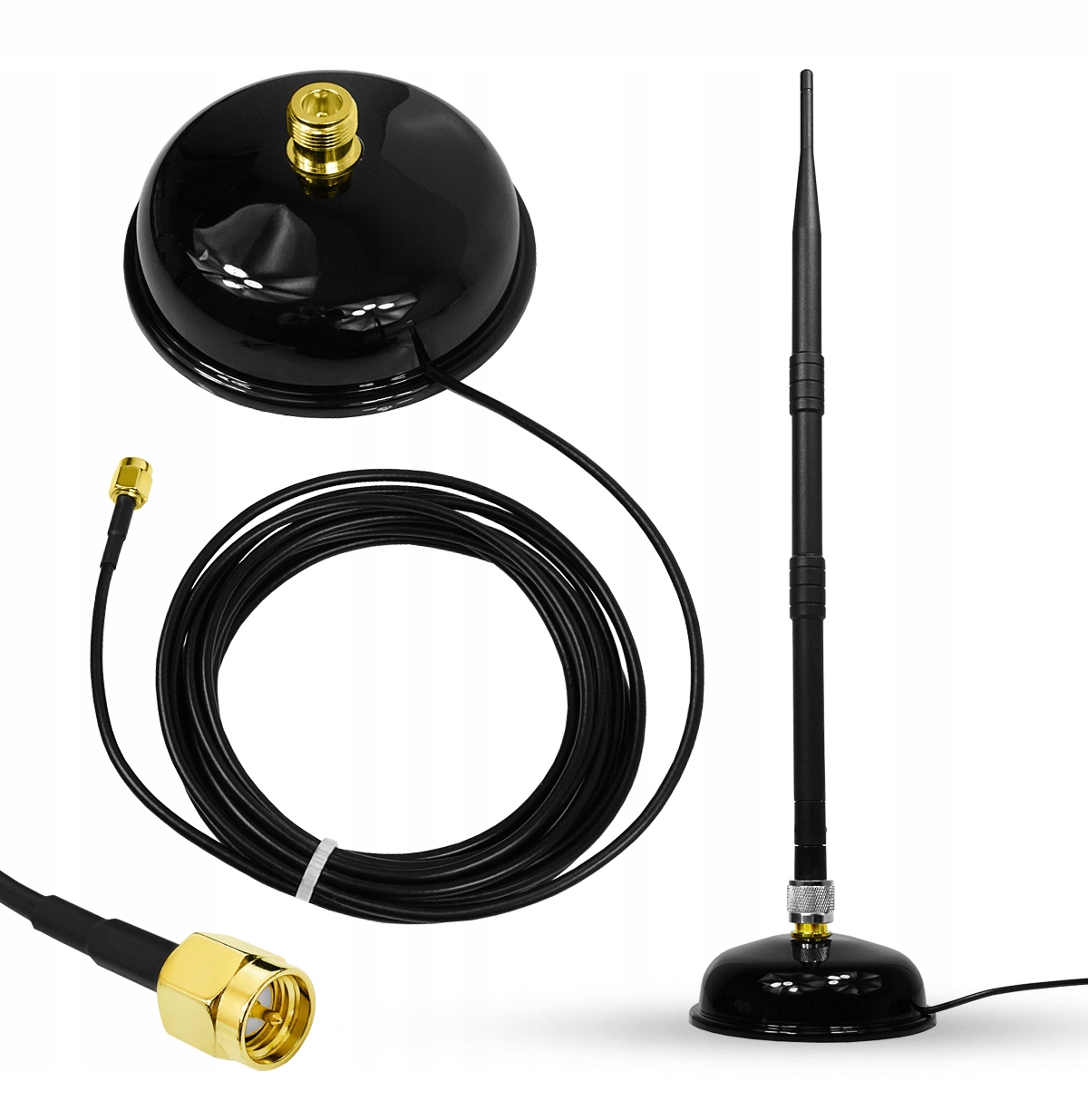 Magnetická anténa na magnet Gsm 10dBi 5G 4G 3G Kabel 2 m Sma