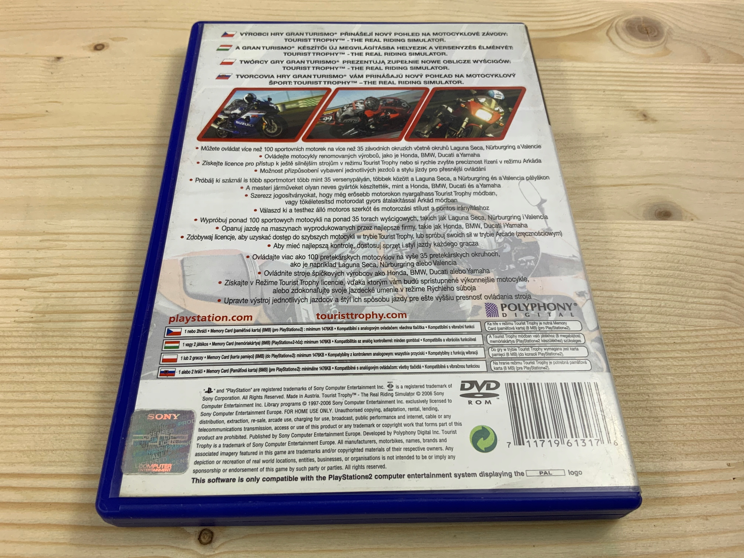 TOURIST TROPHY płyta bdb komplet Z PL PS2 Producent Polyphony Digital