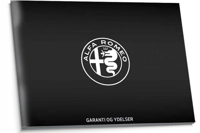 Alfa Romeo Dánsko Dánská servisní kniha od roku 2016