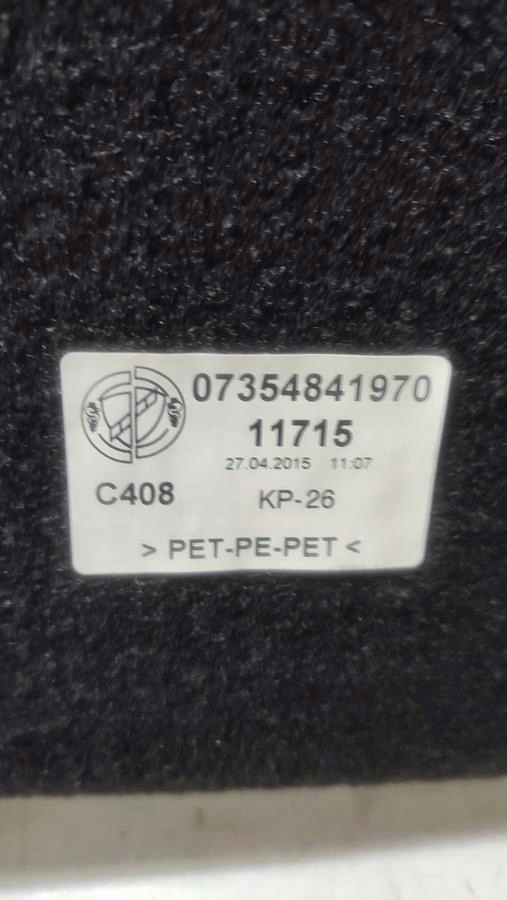 upholstery boot right FIAT 500 Cabrio