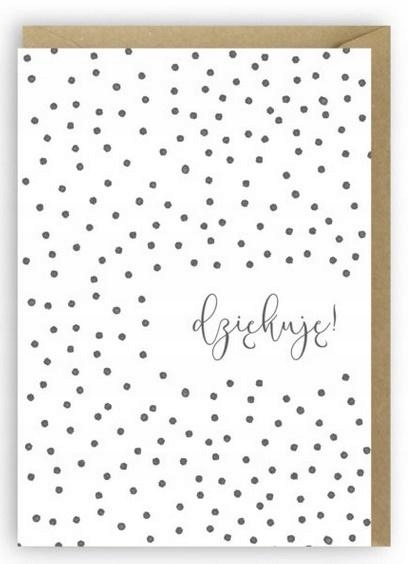 KARTKA OKOLICZNOŚCIOWA, EKO KOPERTA DZIĘKUJĘ K00..