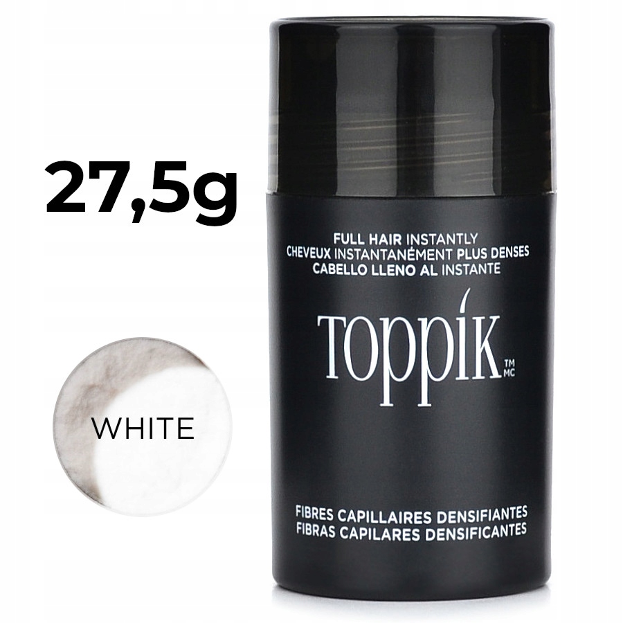 TOPPIK WŁÓKNA 27,5g Biały WHITE