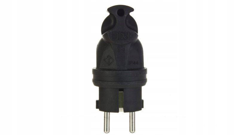 

Wtyczka gumowa kątowa 10/16A 2P+Z 230V Uni-schuko