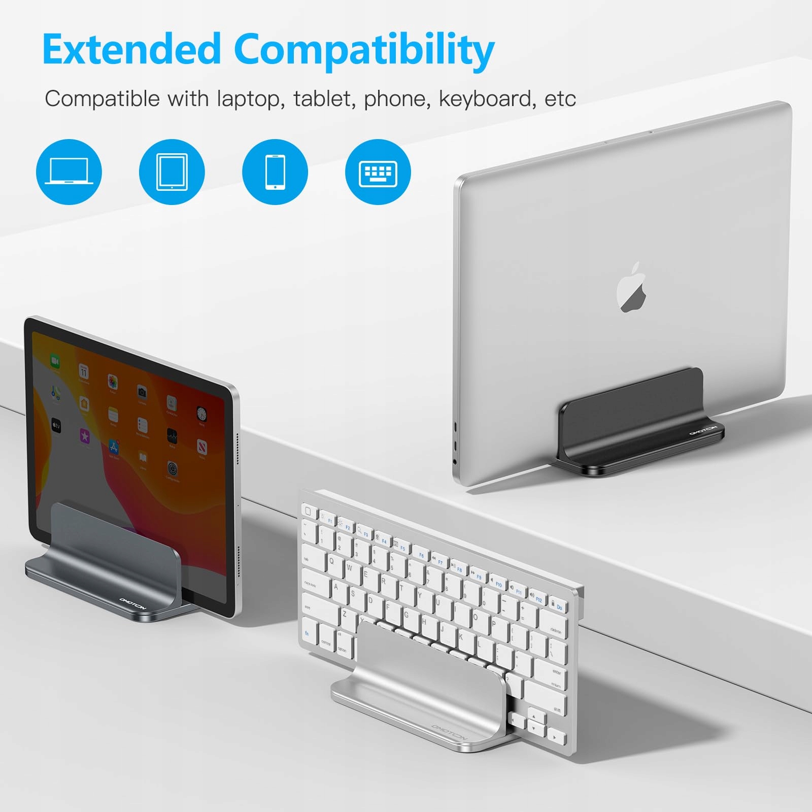 OMOTON PIONOWY UCHWYT STOJAK NA LAPTOP ALUMINIOWY REGULOWANY — miniatura 4