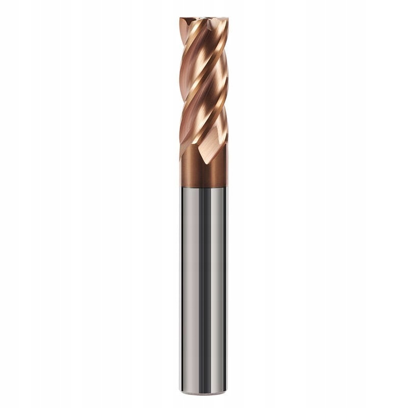 Fréza Vhm TiSiN 4-břitá Z4 pro ocel a nerez 55HRC, Ø10x30x10Dx75L